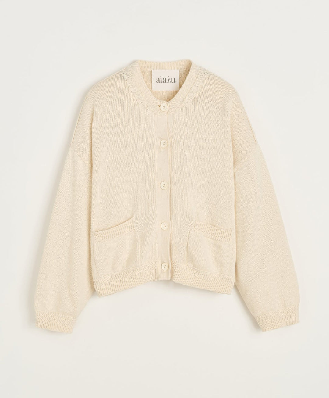 aiayu - Cobe Cotton Cardigan, Pure Ecru