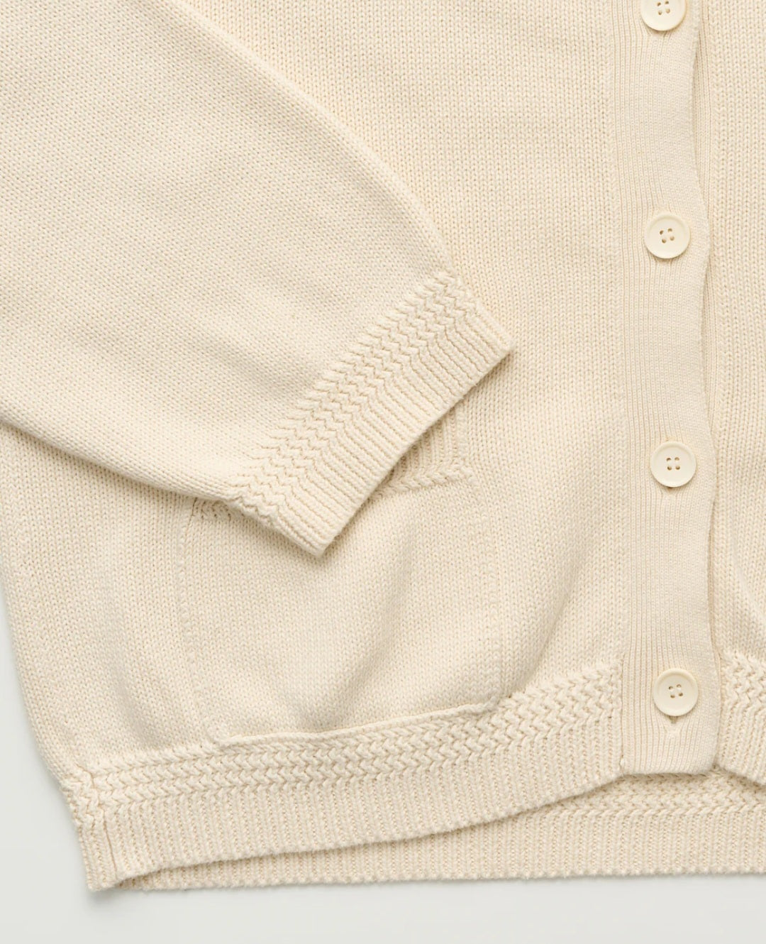 aiayu - Cobe Cotton Cardigan, Pure Ecru