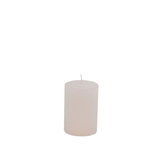 2HAVE/LAVIDA - Bloklys Rustic, Fås i 2 størrelser & Farverne Hvid, Gråbrun & Fersken