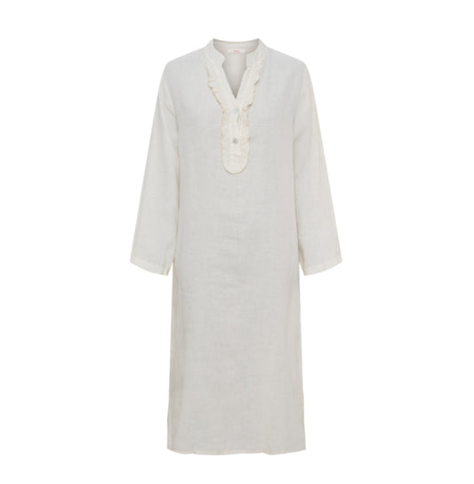 Lou Lou Clothing - Hør-Kjole/Kaftan, Fås i 3 farver - Creme, Rosa & Brun