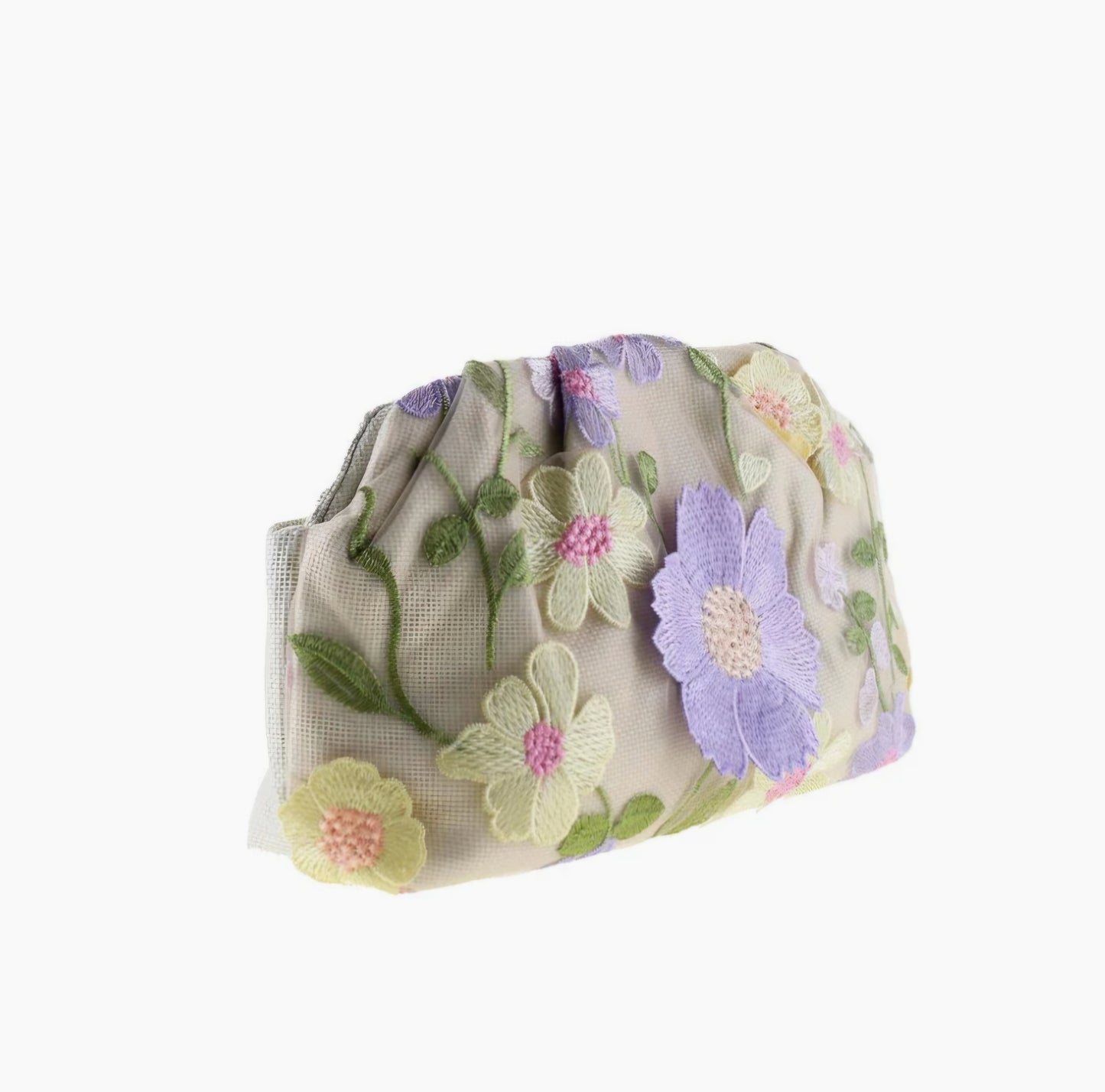 ByStær - Rosalie Taske, Beige/Lilla Multi