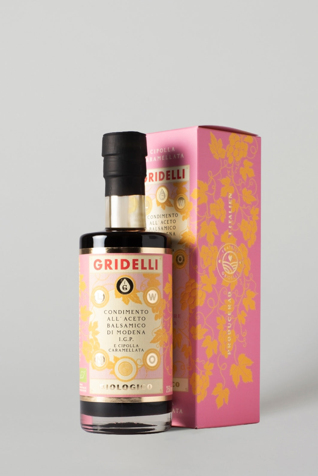 Gridelli - Aceto Balsamico IGP, Cipolla Caramellata, ECO, 250 ml.
