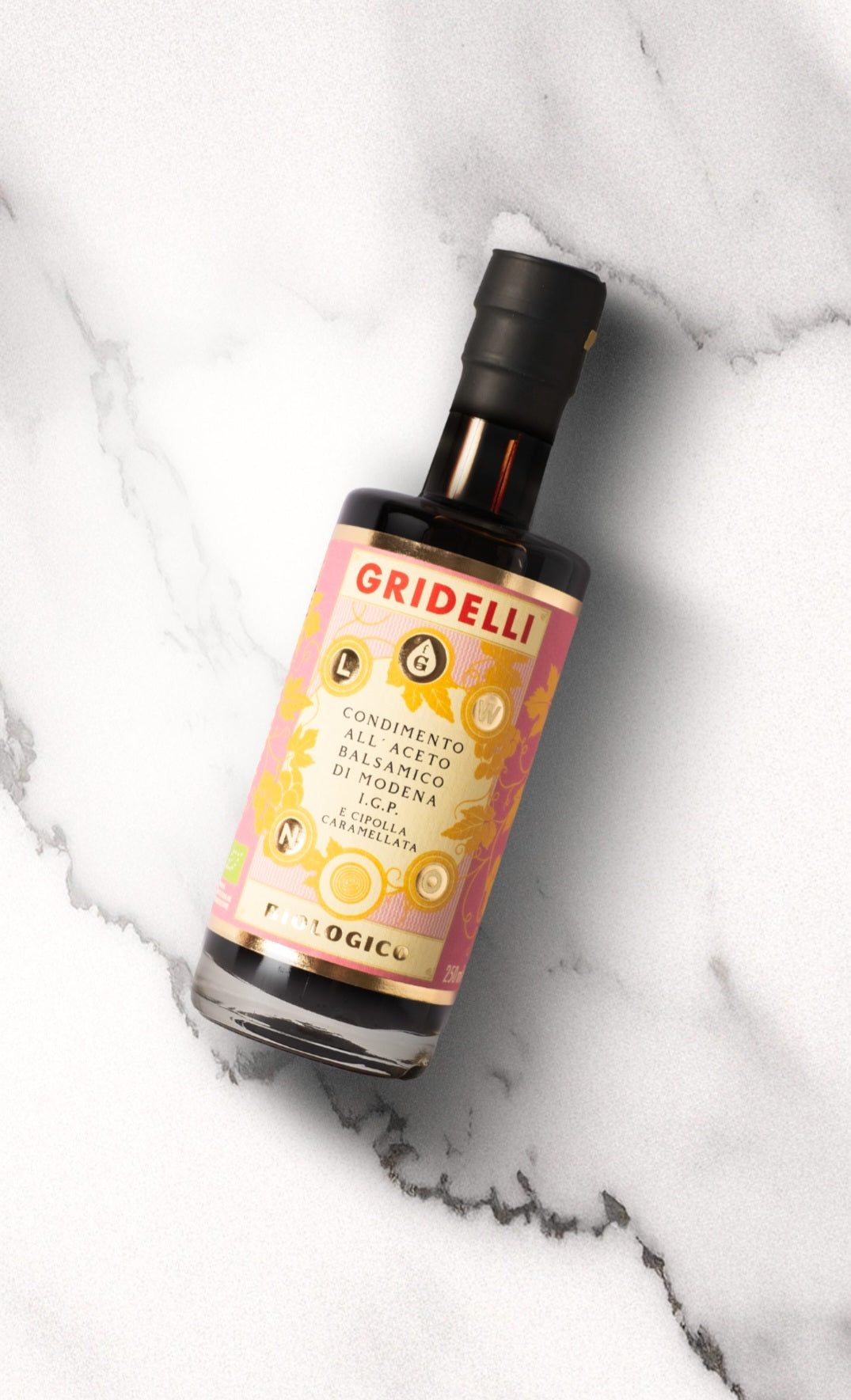 Gridelli - Aceto Balsamico IGP, Cipolla Caramellata, ECO, 250 ml.