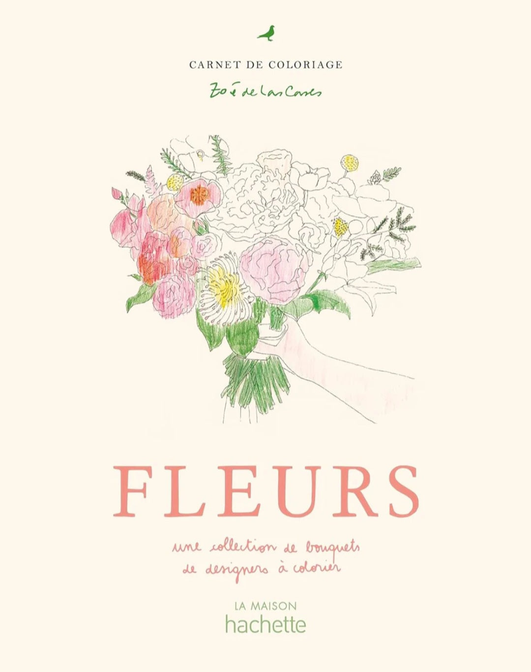 New Mags - Fleurs Coloriages/Malebog af Zoé  de Las Cases, French