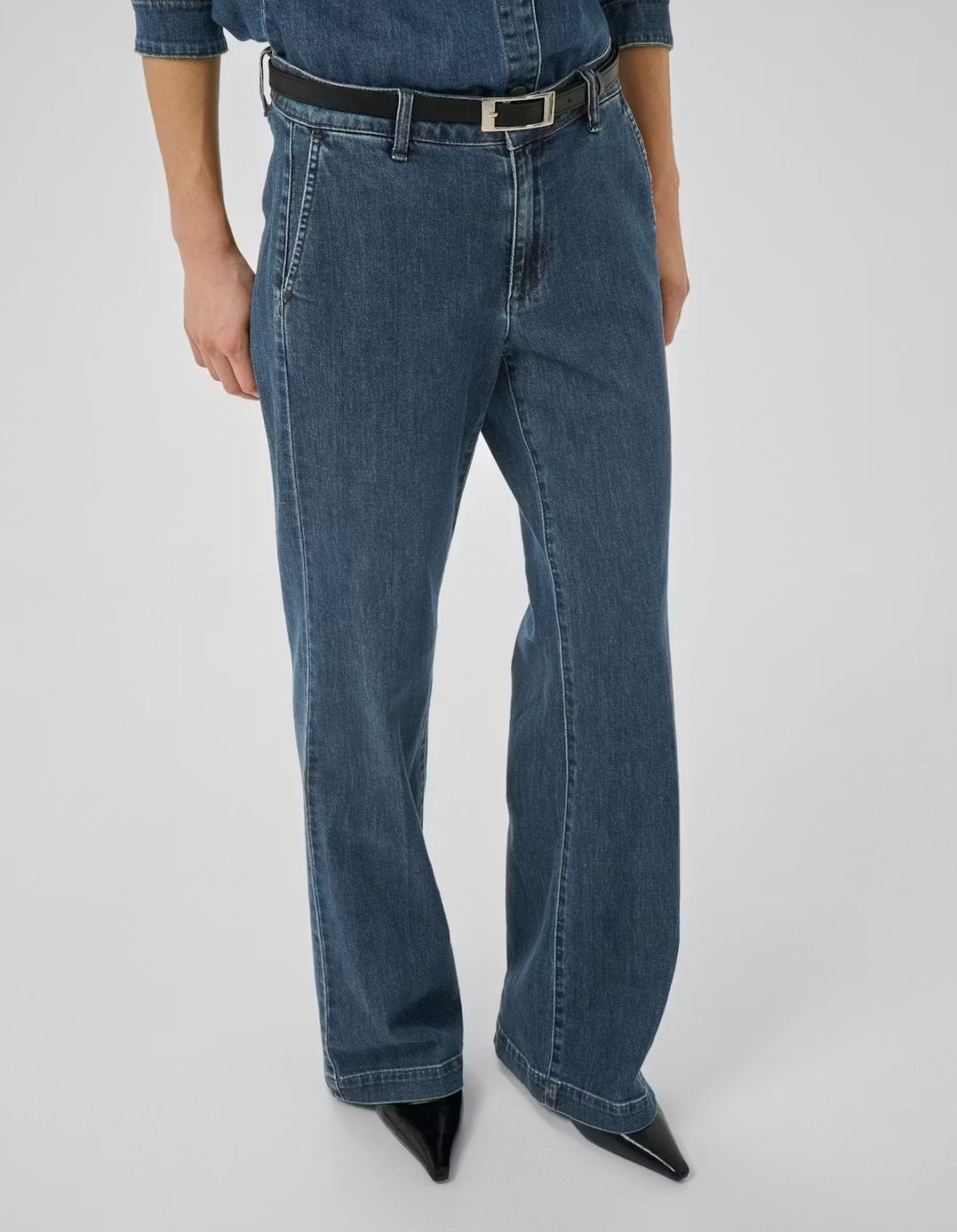 My Essential Wardrobe - Jeans Wide 30 The Lara 115, Medium Clear Blue Wash