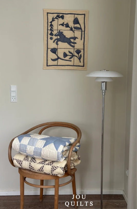 Jou Quilts - Wallhanging Art Piece/Horse, 45x60 cm.