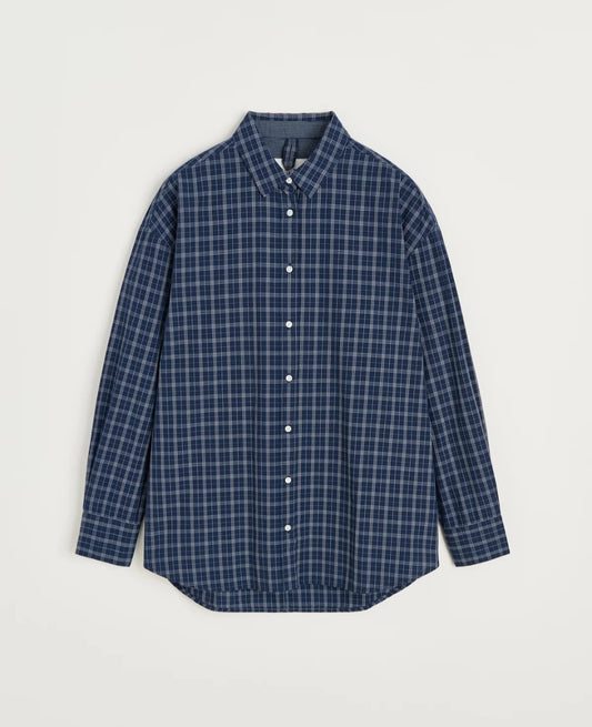 aiayu - Shirt Check, Mix Navy
