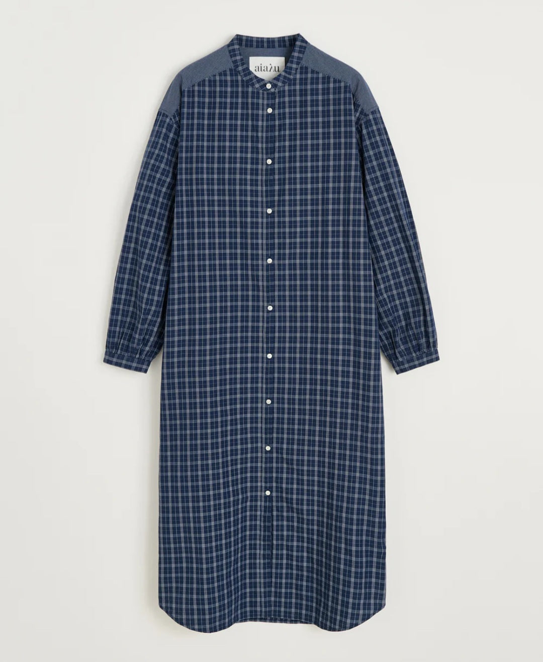 aiayu - Sani Dress Check, Mix Navy