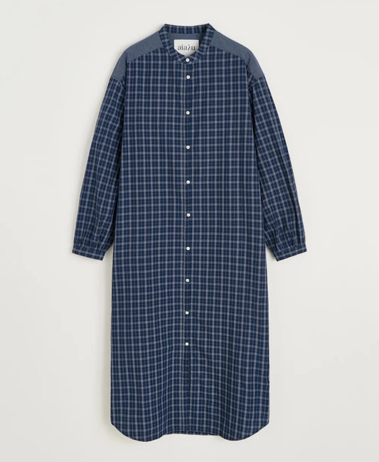 aiayu - Sani Dress Check, Mix Navy