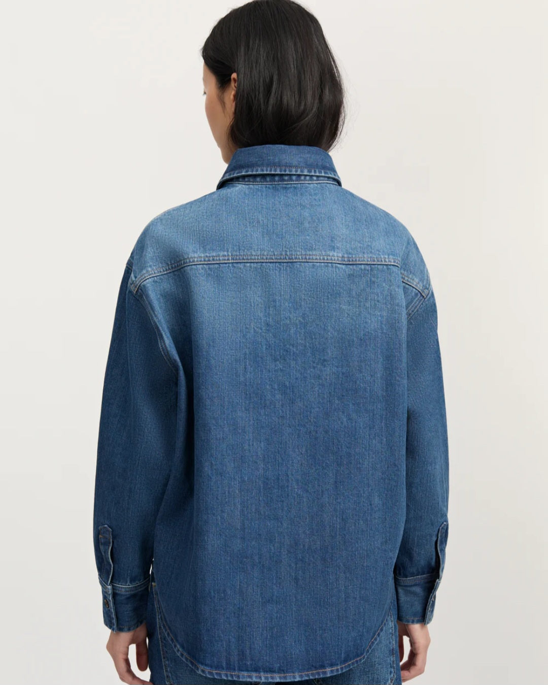 aiayu - Casy Shirt Denim, Worn Blue
