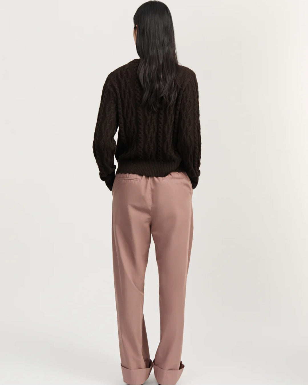 aiayu - Bille Pant Zip Poplin, Desert Blush
