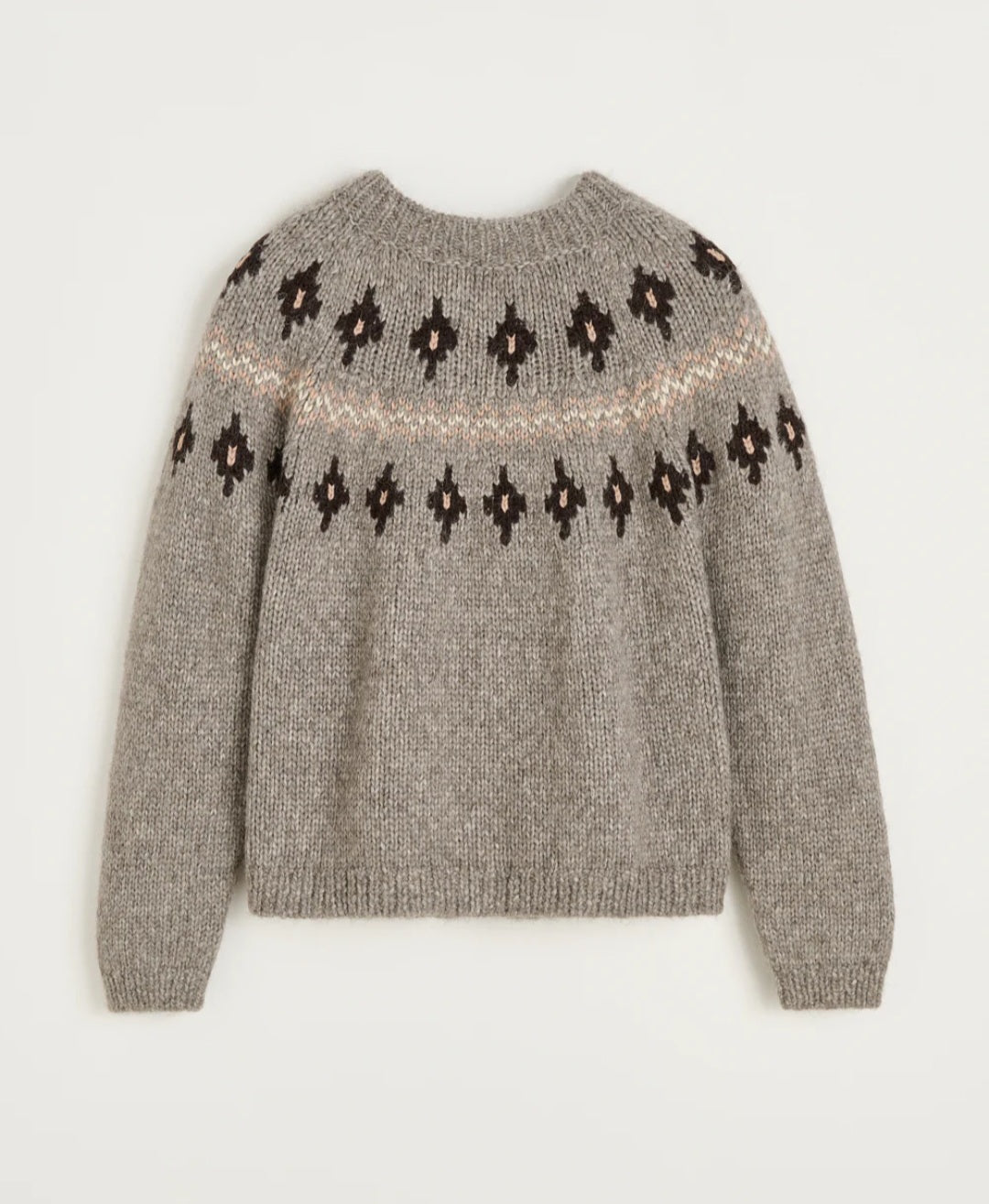 aiayu - Wyn Sweater, Ilama Wool, Mix Pure Grey