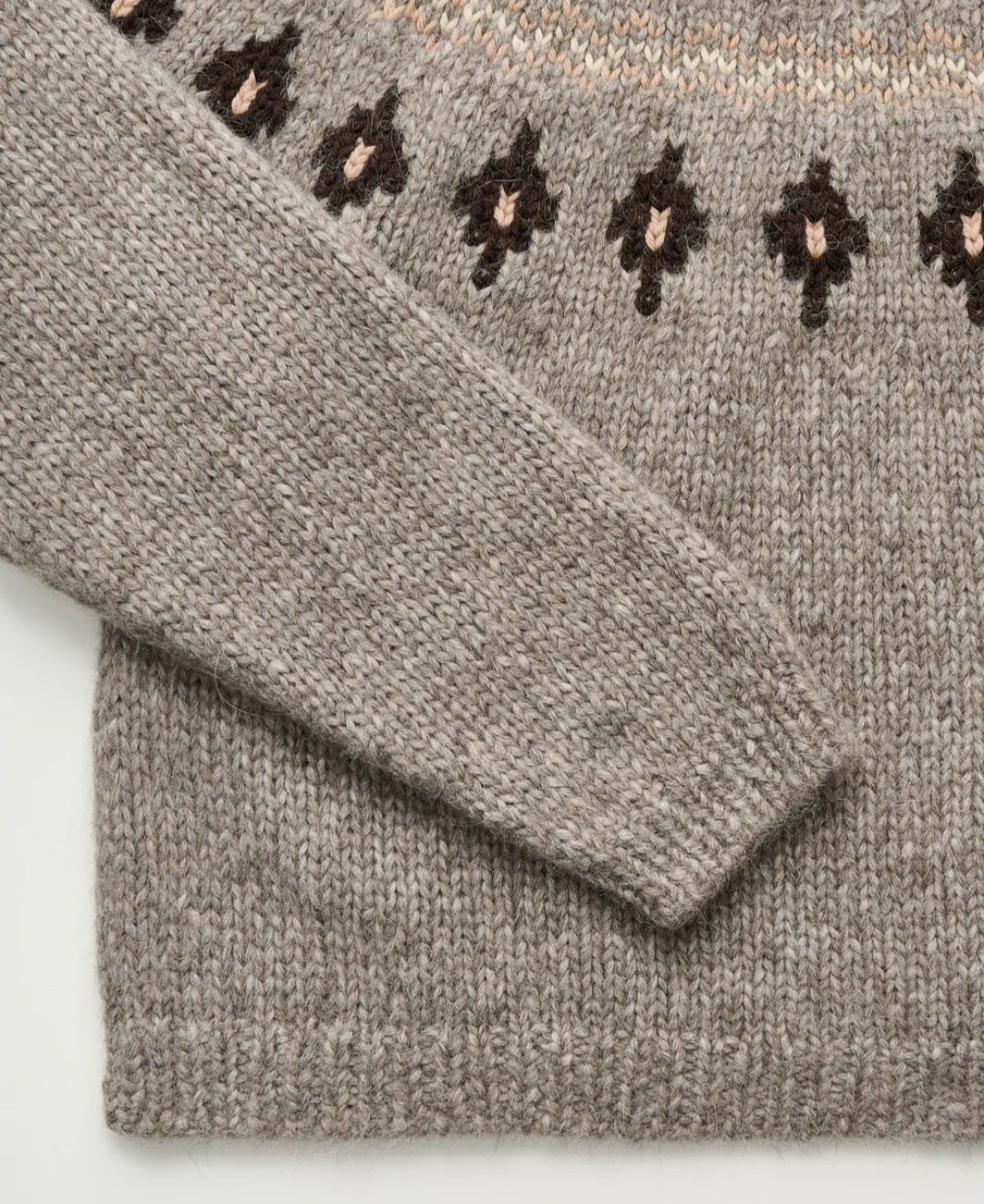 aiayu - Wyn Sweater, Ilama Wool, Mix Pure Grey