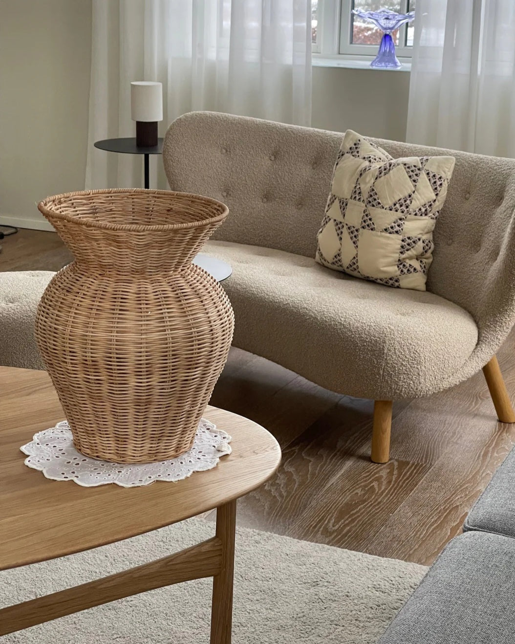 Jou Quilts - JOU Rattan Vase Wide Top