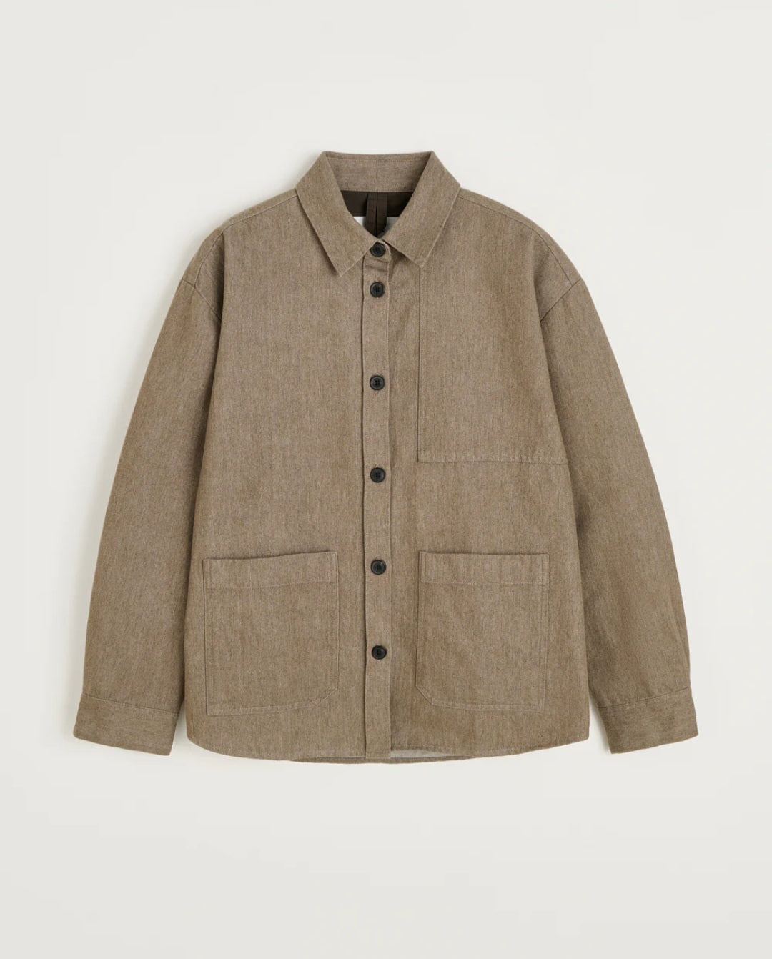 aiayu - Dusty Shirt, Smokey Brown Melange