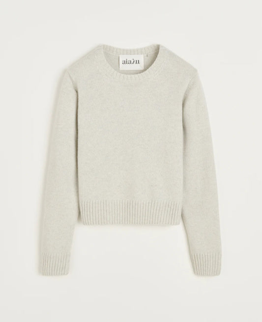 aiayu - Inga Sweater, cashmere, Dove Mouline