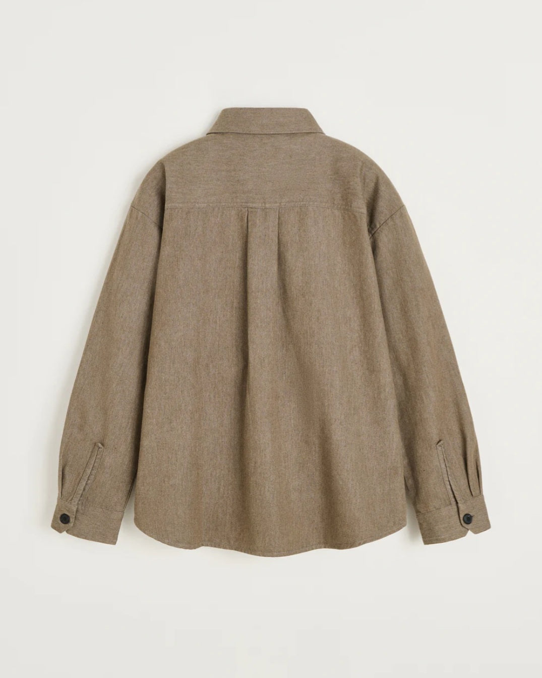 aiayu - Dusty Shirt, Smokey Brown Melange