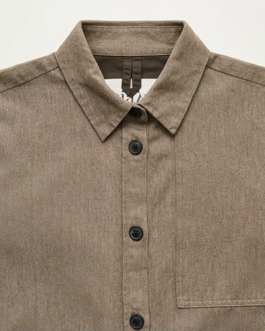 aiayu - Dusty Shirt, Smokey Brown Melange