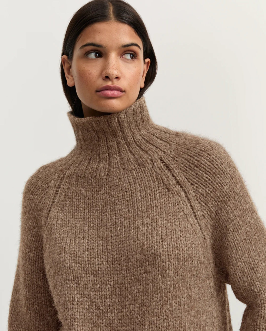aiayu - Mechera Sweater, lama, Pure Brownie