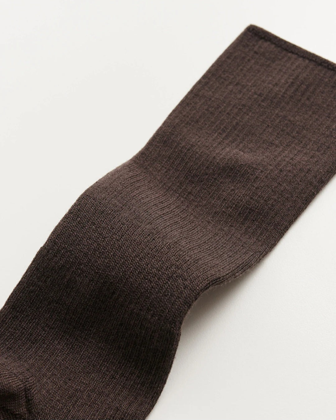 aiayu - Wool Rib Socks, Fås i 3 farver - Brown, Navy & Black