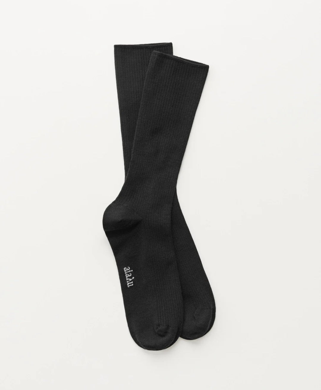 aiayu - Wool Rib Socks, Fås i 3 farver - Brown, Navy & Black