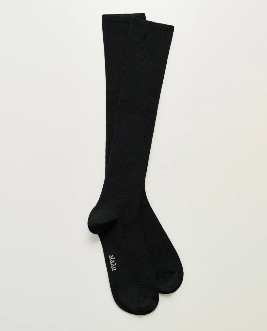aiayu - Wool Knee Socks, Fås i 2 farver - Brown & Black