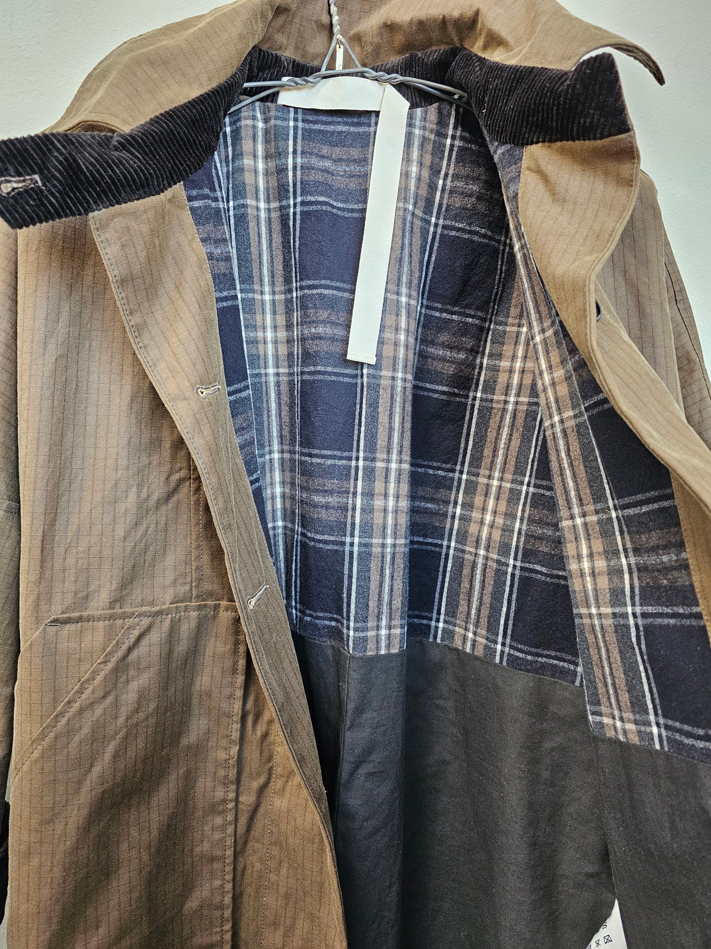 aiayu - Jay Coat Ripstop, Oilskin Silkwax, Bark