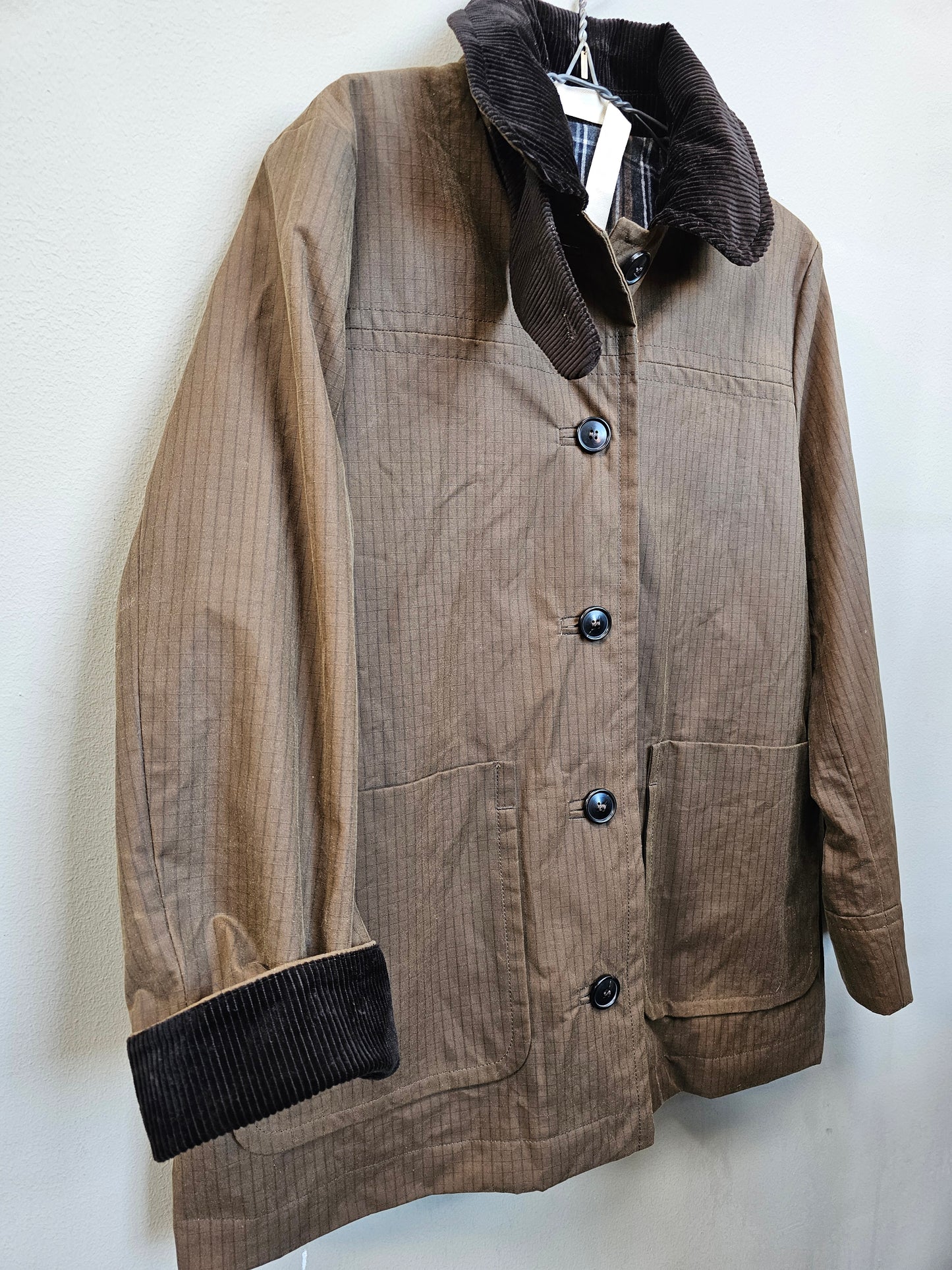 aiayu - Jamie Jacket Ripstop Oilskin Silkwax, Bark