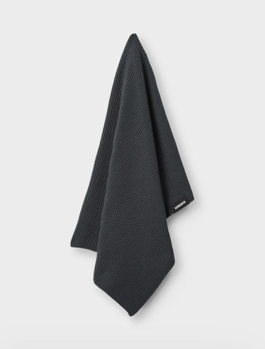 Humdakin - Strikket Viskestykke, 2 stk., Fås i 3 farver - Asphalt, Steel Grey & Bison Brown