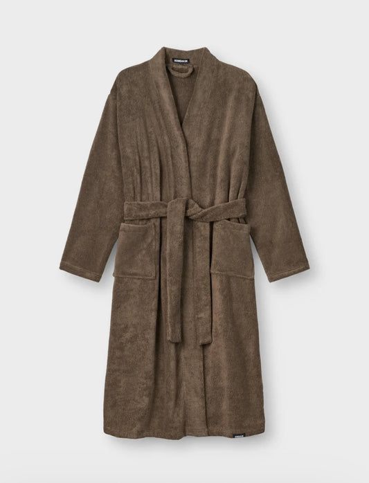 Humdakin - Cotton-Terry Weave-knit Robe, Organic Cotton, Fås i 2 farver - Waldorf & Light Stone