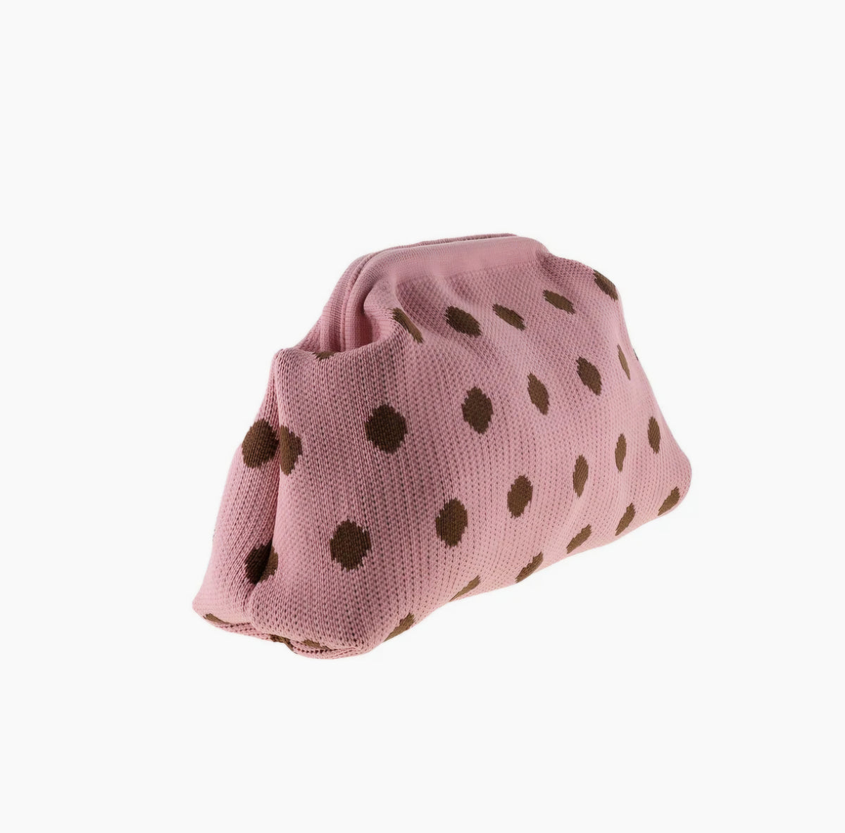 By Stær - Alba Clutch, Fås i 2 farver - Prikker Rosa/Brun & Prikker Brun/Creme