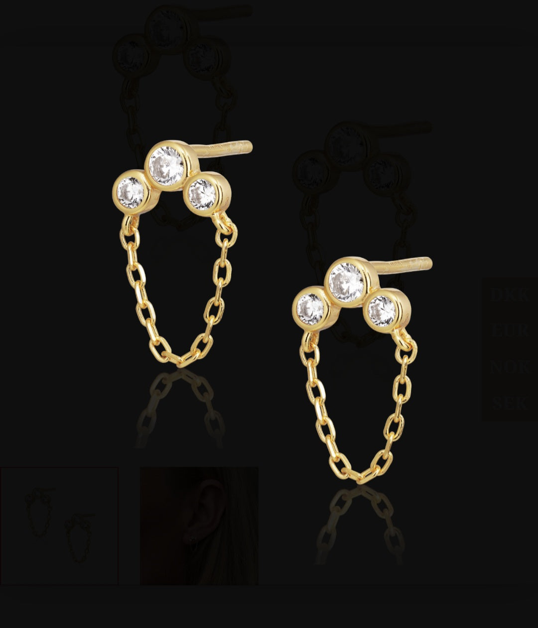 alura Copenhagen - Eclipse Earstud 32, Single
