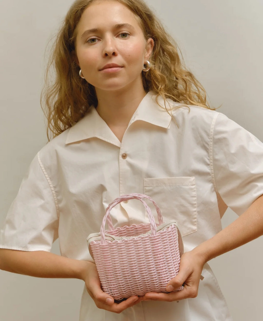 Rayas Collective - Basket mini, Blush