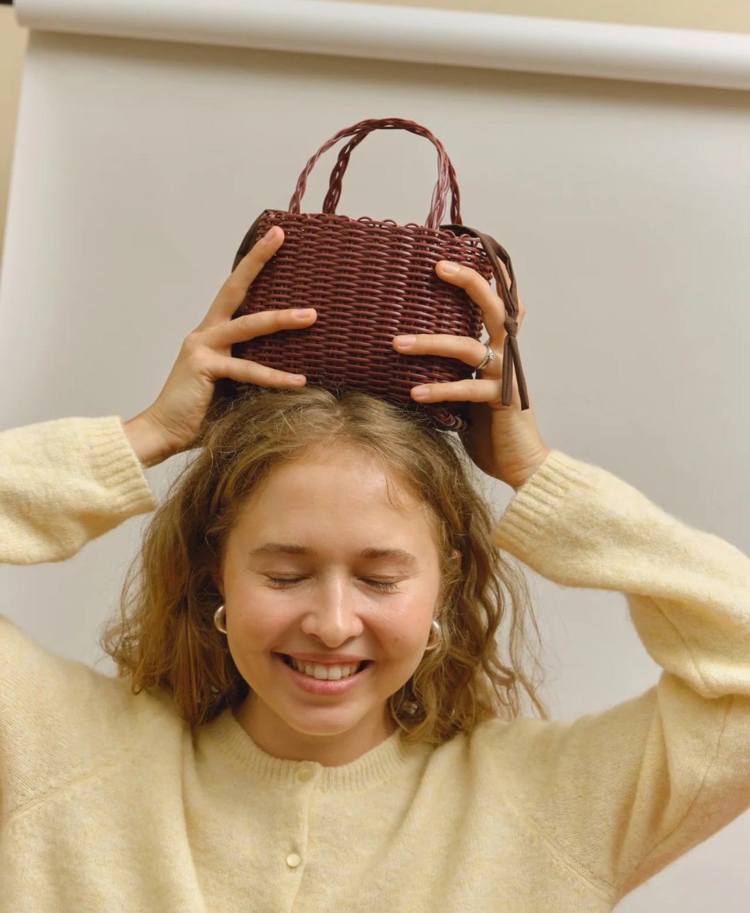 Rayas Collective - Basket Mini, Maroon
