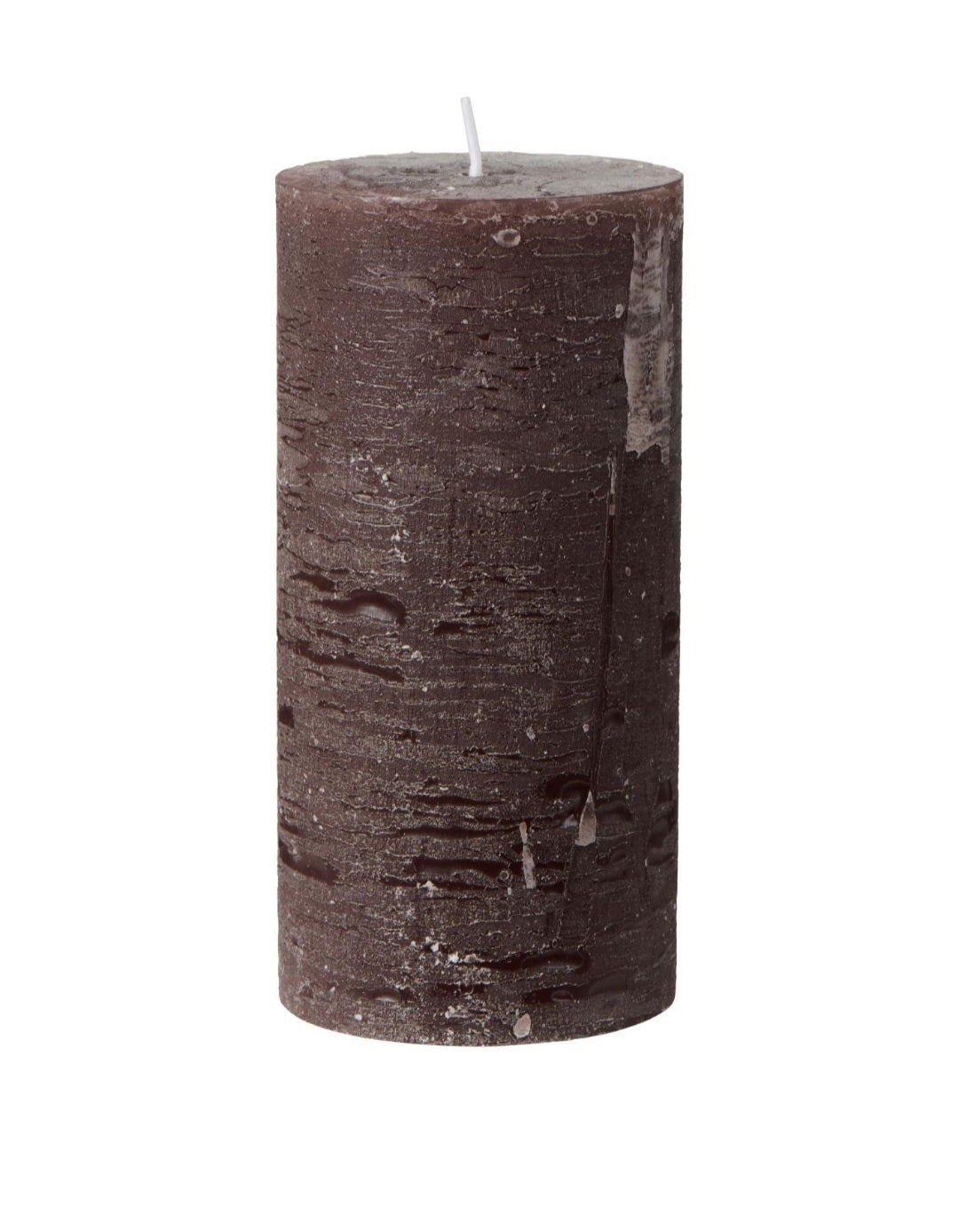 Ib Laursen - Rustiklys, Chocolate, Fås i 2 højder - Ø6,8xH10 cm. & Ø6,8xH14 cm.