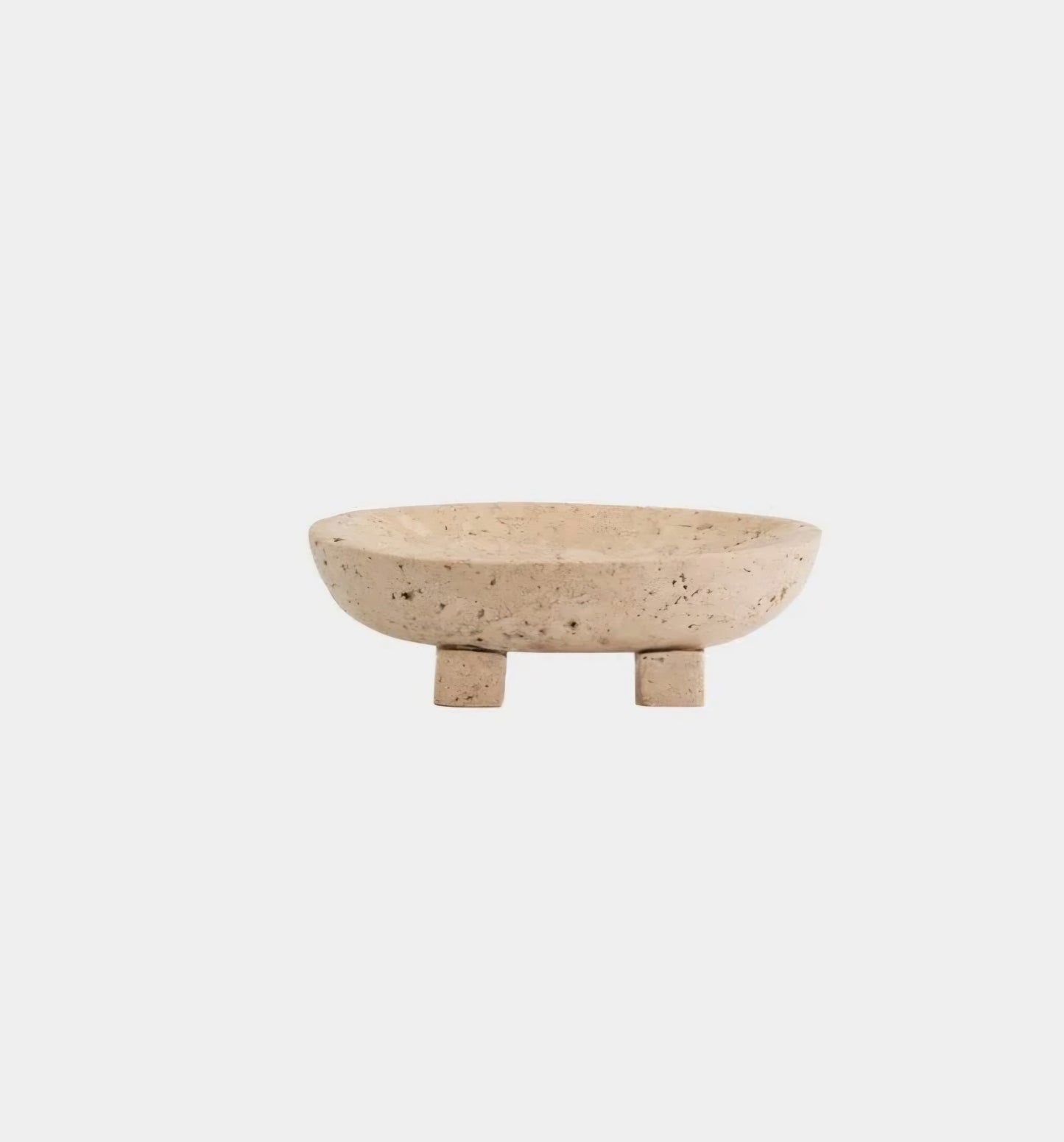 Nordal - ARICA Skål, Råhvid, H5xL16xB10,5 cm.