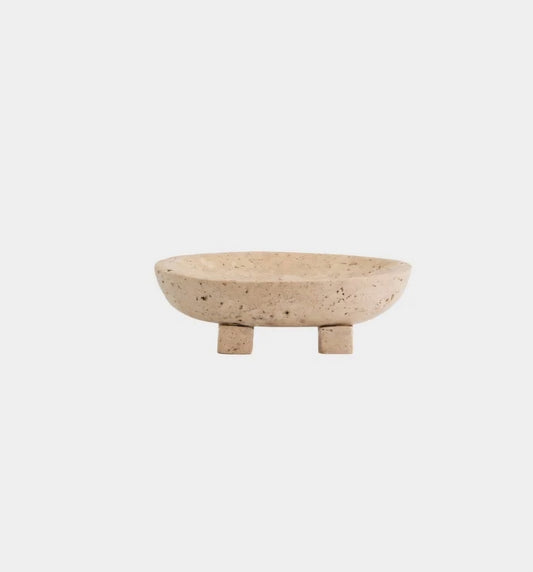 Nordal - ARICA Skål, Råhvid, H5xL16xB10,5 cm.