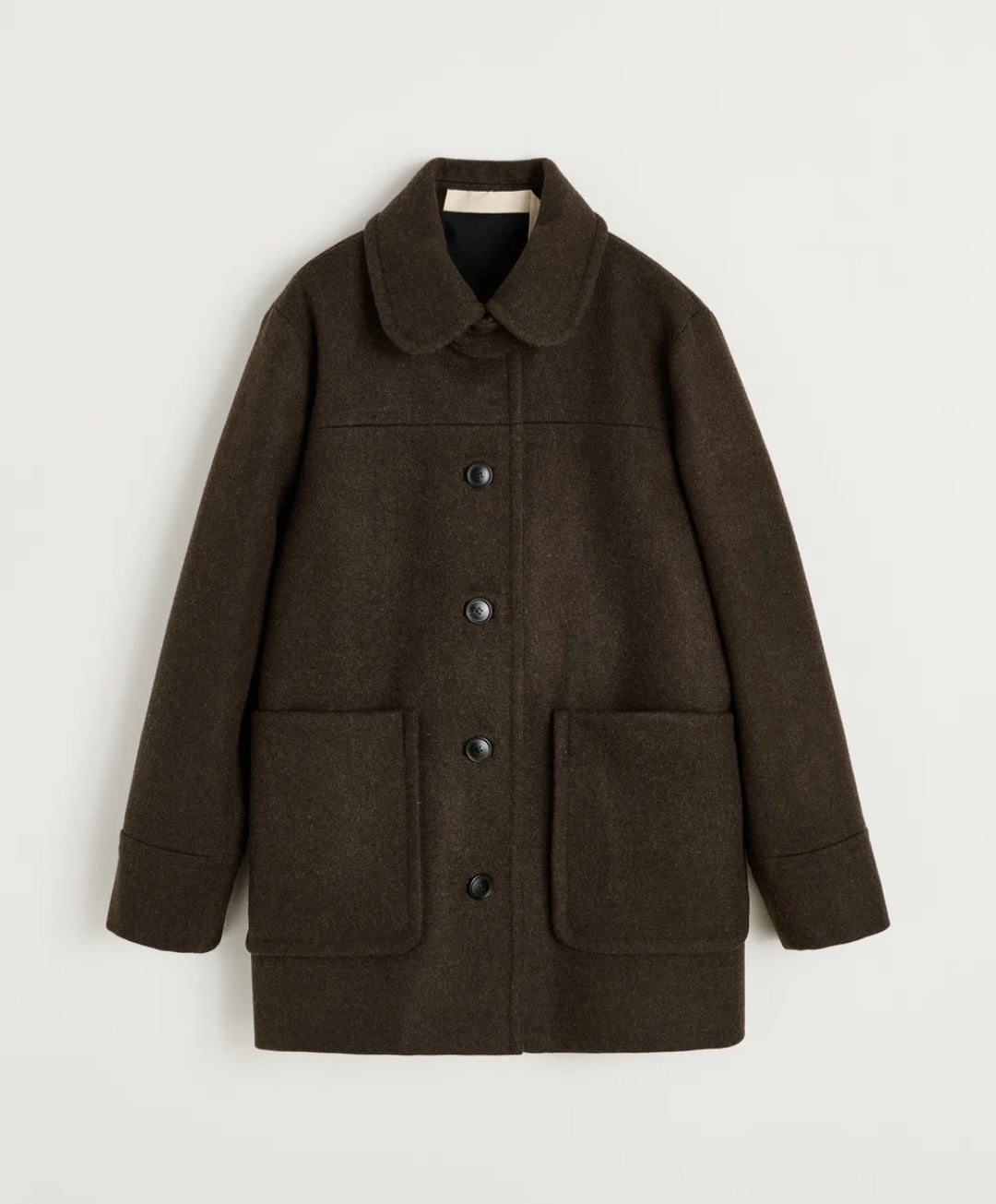 aiayu - Jamie Jacket Loden, Wool, Pure Dark Brown