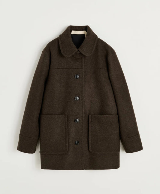 aiayu - Jamie Jacket Loden, Wool, Pure Dark Brown