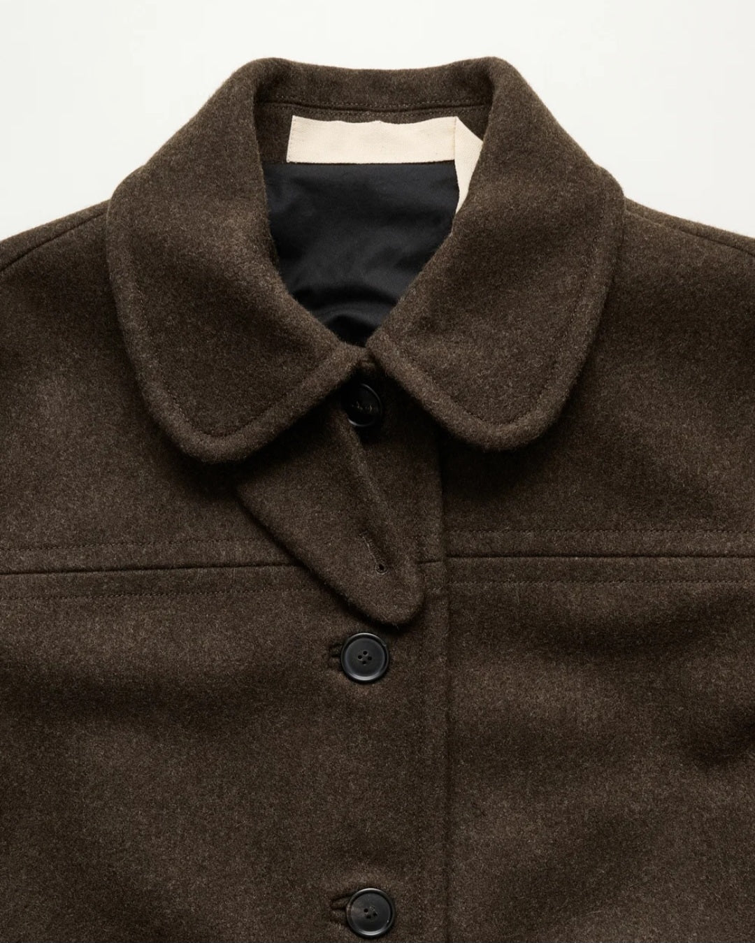 aiayu - Jamie Jacket Loden, Wool, Pure Dark Brown