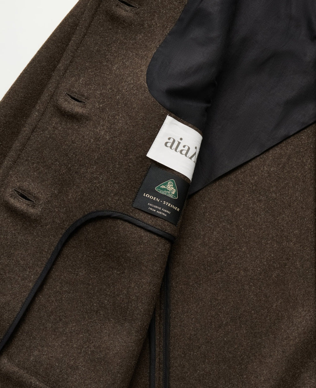 aiayu - Jamie Jacket Loden, Wool, Pure Dark Brown