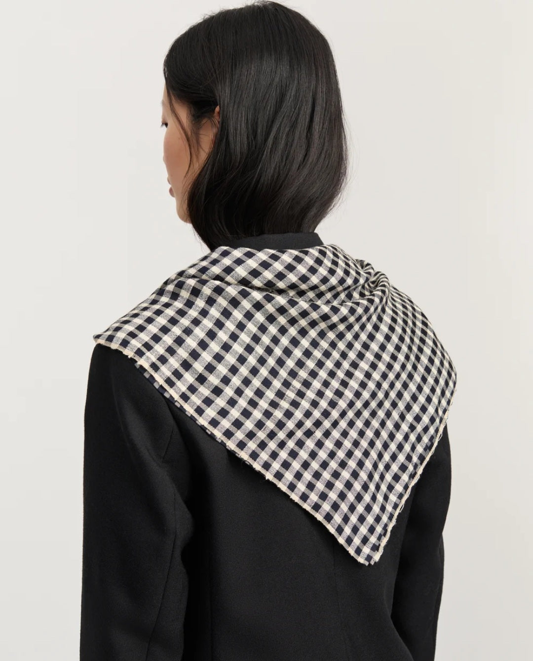 aiayu - Waya Scarf, Silk, Mix Black
