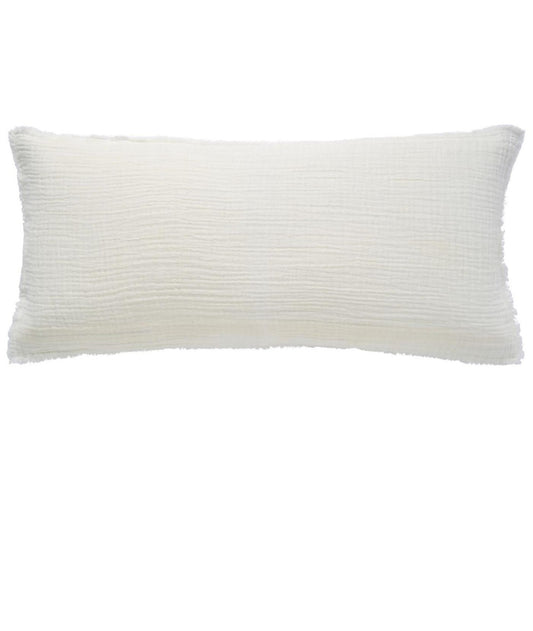 Ib Laursen - Pudebetræk, Butter Cream Dobbeltvævet, Inkl. Monteringspude, B35xL80 cm.