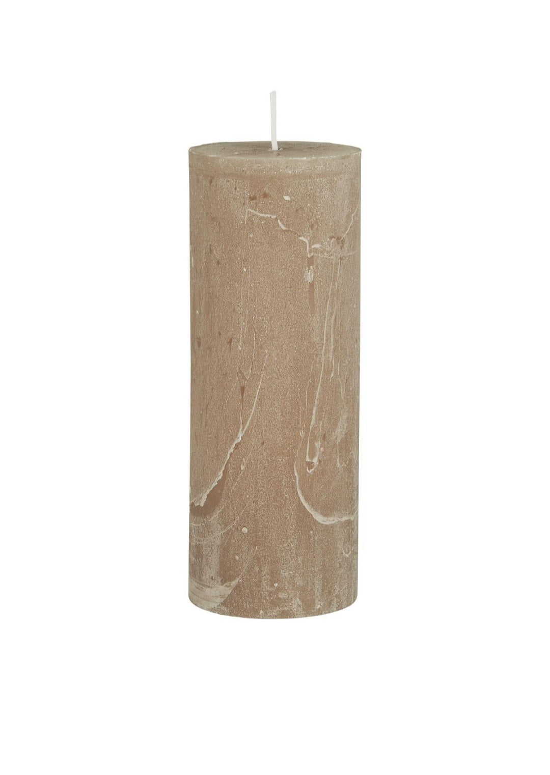 Ib Laursen - Rustiklys, Ø6,8xH18 cm., Fås i 4 farver - Hvid, Kit, Hør & Chocolate