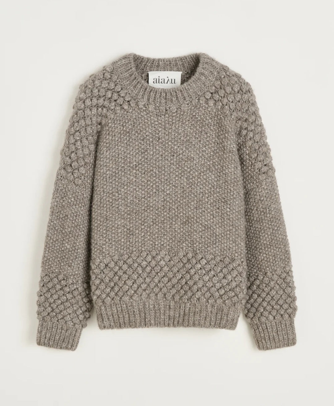 aiayu - Daniela Sweater, Llama, Pure Grey