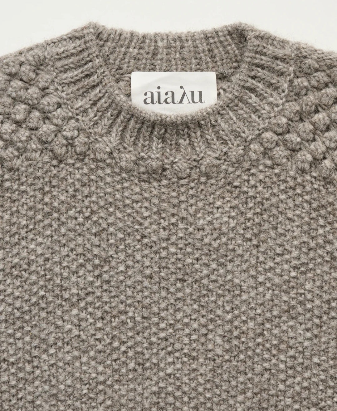 aiayu - Daniela Sweater, Llama, Pure Grey
