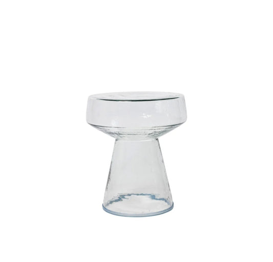 Broste Copenhagen - Clara Sidebord, Klart Glas, Ø39xH44 cm.