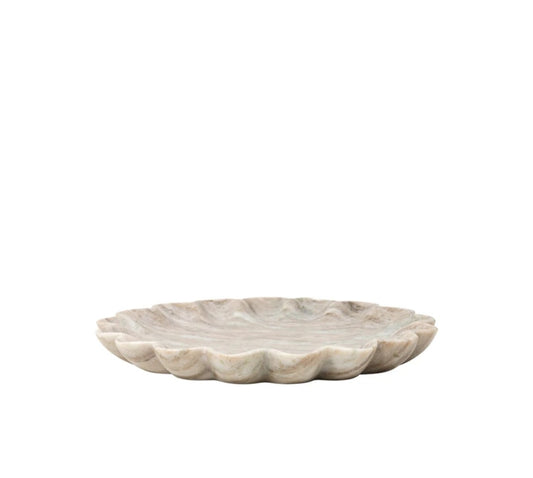 Broste Copenhagen - Amelia Deko Tallerken, Marmor, Brown