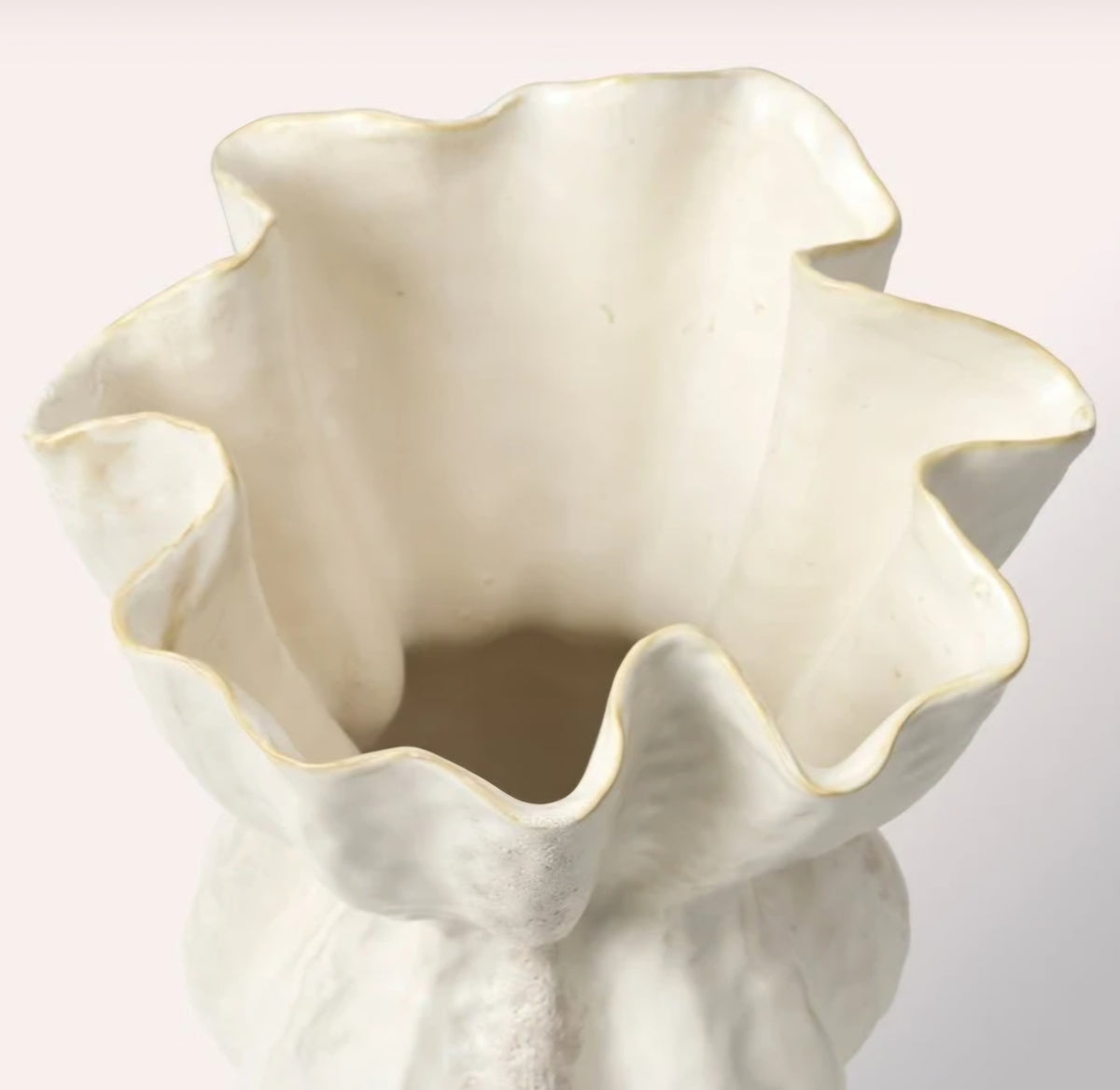 Broste Copenhagen - Cori Vase, Keramik, White, Fås i 2 størrelser