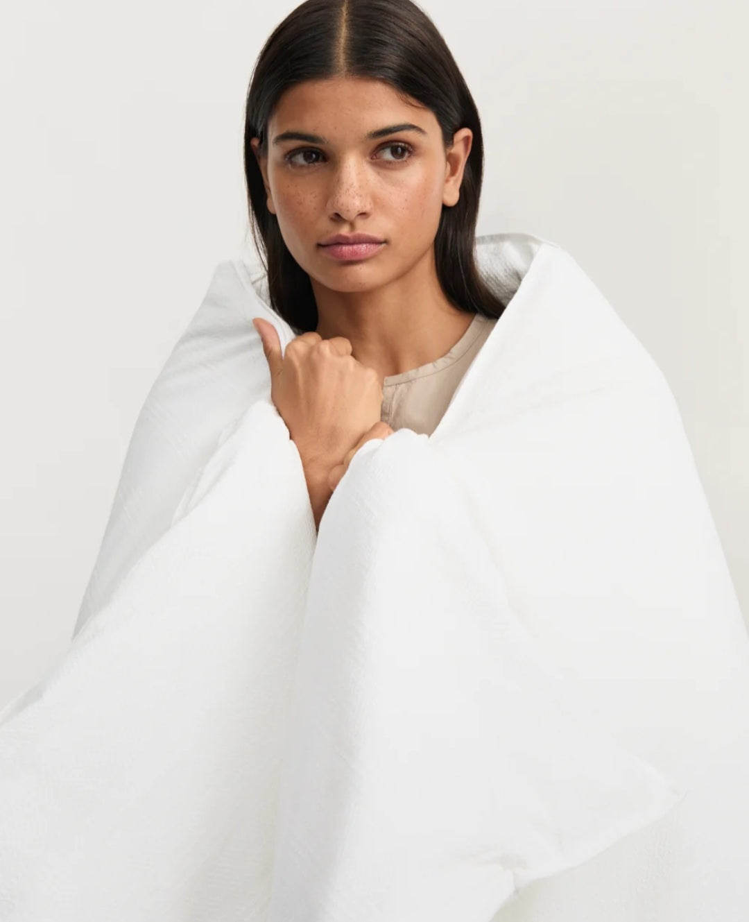 aiayu - Duvet Set Dentelle + Pilow Case, White, 140x200 cm.